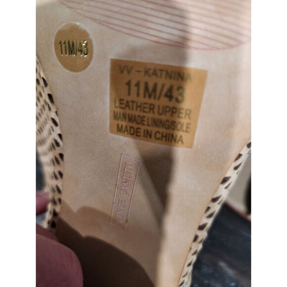 NEW Vince Camuto Katnina Brown Suede Peep-Toe Ankle Booties Sz. 11M - Picture 8 of 12